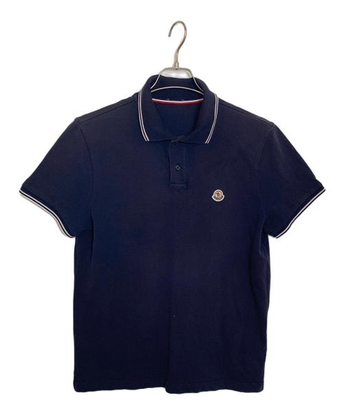 MONCLER（モンクレール）MONCLER (モンクレール) ポロシャツ ネイビー サイズ:Mの古着・服飾アイテム