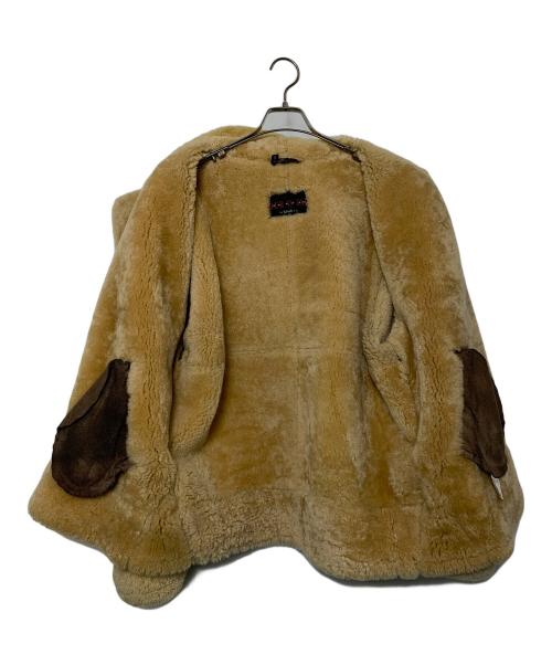 DUROJAC BY Schott（ショット）DUROJAC BY SCHOTT (ショット) B-3ムートンジャケット ブラウン×ベージュ サイズ:40の古着・服飾アイテム