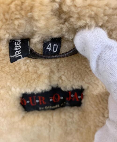 DUROJAC BY Schott（ショット）DUROJAC BY SCHOTT (ショット) B-3ムートンジャケット ブラウン×ベージュ サイズ:40の古着・服飾アイテム