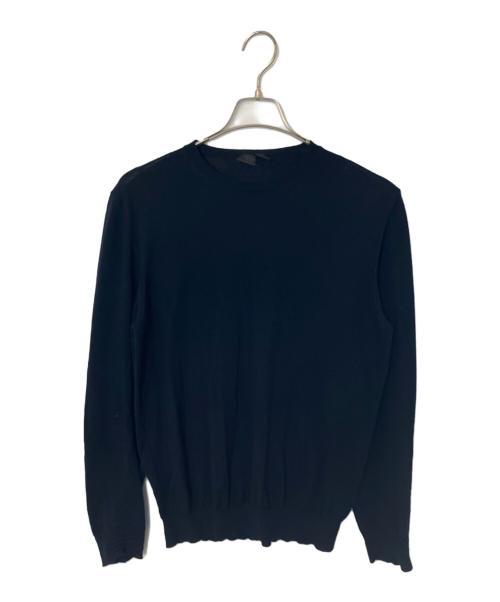 PRADA（プラダ）PRADA (プラダ) PRADA 薄手ニット ネイビー サイズ:50の古着・服飾アイテム