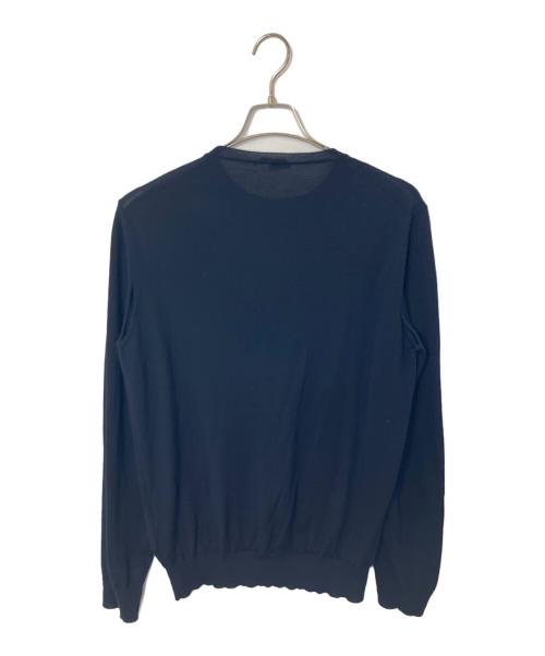 PRADA（プラダ）PRADA (プラダ) PRADA 薄手ニット ネイビー サイズ:50の古着・服飾アイテム