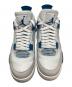 中古・古着 NIKE (ナイキ) NIKE Air Jordan 4 Retro スニーカー ホワイト×ブルー サイズ:27.5ｃｍ：15000円