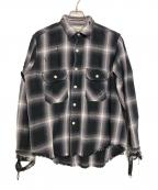 BEAMSビームス）の古着「長袖シャツ」｜ホワイト×ブラック