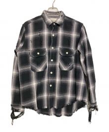 BEAMS（ビームス）の古着「長袖シャツ」｜ホワイト×ブラック