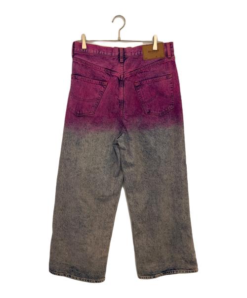 doublet（ダブレット）doublet (ダブレット) デニムパンツ ANIME HAND PAINTING DENIM PANTS ショッキングピンク サイズ:MEDIUMの古着・服飾アイテム