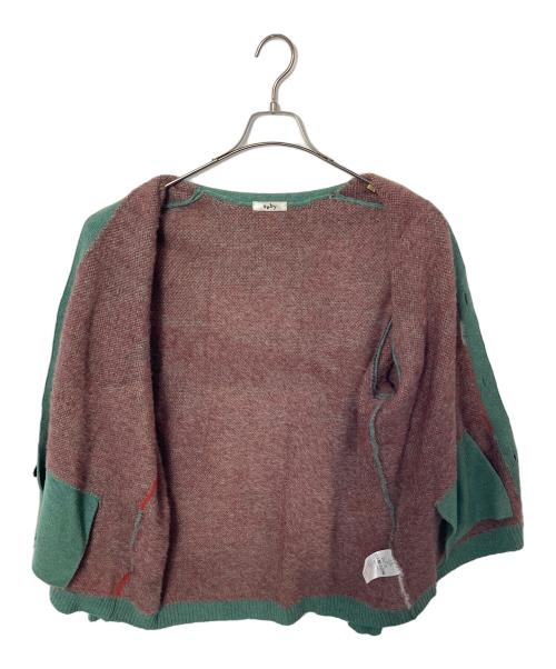 saby（サバイ）saby (サバイ) 厚手カーディガン マルチカラー サイズ:2（M）の古着・服飾アイテム