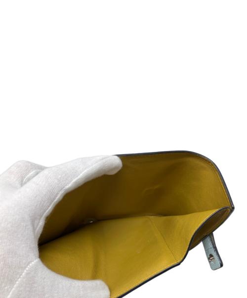 LOEWE（ロエベ）LOEWE (ロエベ) LOEWE バーティカル ウォレット スモール（ソフトグレインカーフ） 財布 スカイブルー×グリーンの古着・服飾アイテム