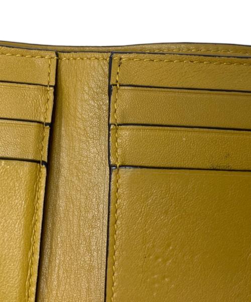 LOEWE（ロエベ）LOEWE (ロエベ) LOEWE バーティカル ウォレット スモール（ソフトグレインカーフ） 財布 スカイブルー×グリーンの古着・服飾アイテム