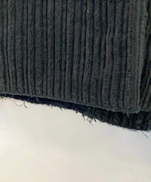 doublet（ダブレット）doublet (ダブレット) CORDUROY CUT-OFF JACKET ブラック サイズ:MEDIUMの古着・服飾アイテム