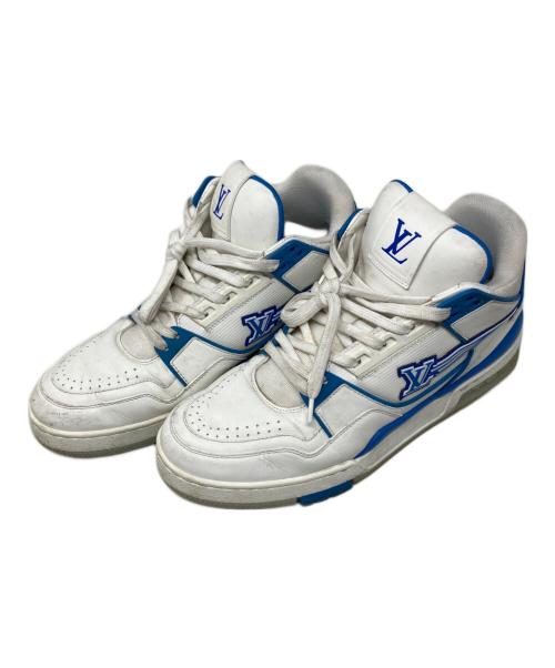LOUIS VUITTON（ルイ ヴィトン）LOUIS VUITTON (ルイ ヴィトン) スニーカー ホワイト×ブルー サイズ:8 1/2の古着・服飾アイテム
