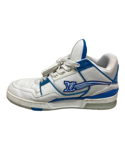 LOUIS VUITTON（ルイ ヴィトン）LOUIS VUITTON (ルイ ヴィトン) スニーカー ホワイト×ブルー サイズ:8 1/2の古着・服飾アイテム