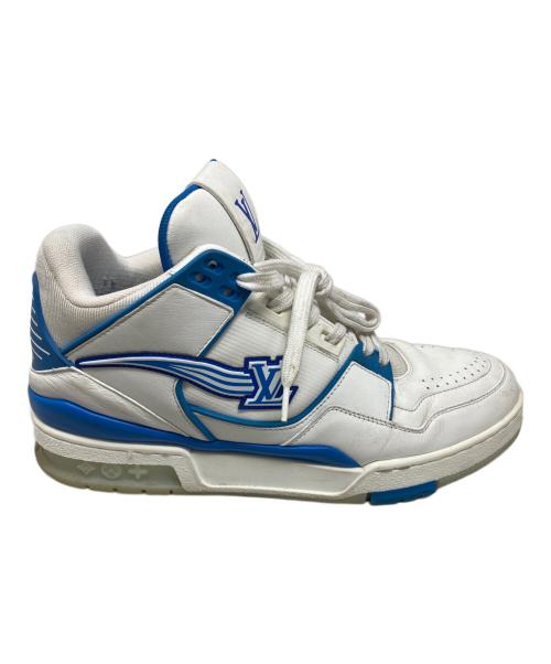 LOUIS VUITTON（ルイ ヴィトン）LOUIS VUITTON (ルイ ヴィトン) スニーカー ホワイト×ブルー サイズ:8 1/2の古着・服飾アイテム