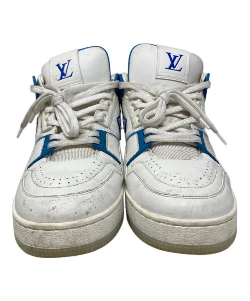 LOUIS VUITTON（ルイ ヴィトン）LOUIS VUITTON (ルイ ヴィトン) スニーカー ホワイト×ブルー サイズ:8 1/2の古着・服飾アイテム