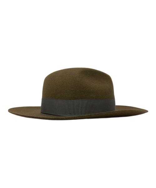 THE H.W.DOG&CO.（エイチダブリュードッグアンドコー）THE H.W.DOG&CO. (エイチダブリュードッグアンドコー) ハット ブラウン サイズ:38 未使用品の古着・服飾アイテム
