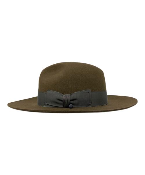 THE H.W.DOG&CO.（エイチダブリュードッグアンドコー）THE H.W.DOG&CO. (エイチダブリュードッグアンドコー) ハット ブラウン サイズ:38 未使用品の古着・服飾アイテム