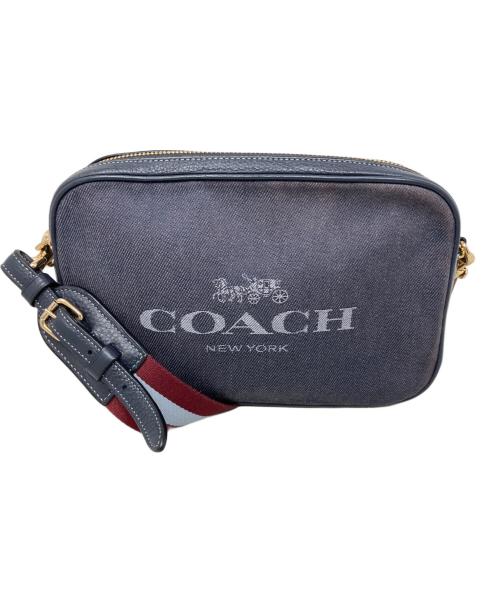 COACH（コーチ）COACH (コーチ) COACH シグネチャー ショルダーバッグ ネイビーの古着・服飾アイテム