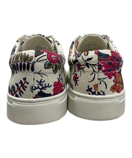 TORY BURCH（トリーバーチ）TORY BURCH (トリーバーチ) TORY BURCH Amalia Floral Print Lace Up Sneakers スニーカー ホワイト×ピンク×グリーン サイズ:7Mの古着・服飾アイテム