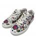 TORY BURCH（トリーバーチ）の古着「TORY BURCH Amalia Floral Print Lace Up Sneakers スニーカー」｜ホワイト×ピンク×グリーン