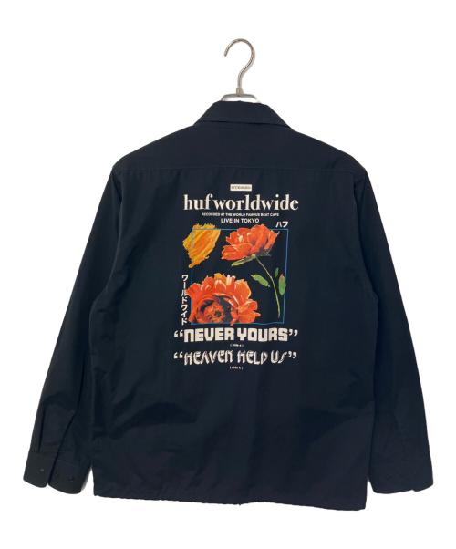 HUF（ハフ）HUF (ハフ) HUF NEVER YOURS COACH SHIRT ブラック サイズ:Lの古着・服飾アイテム