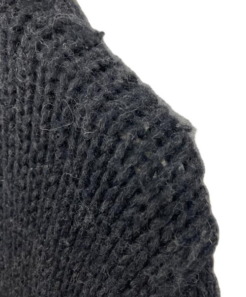 BURBERRY BLACK LABEL（バーバリーブラックレーベル）BURBERRY BLACK LABEL (バーバリーブラックレーベル) ラニットファーニットブルゾン ブラック サイズ:3の古着・服飾アイテム