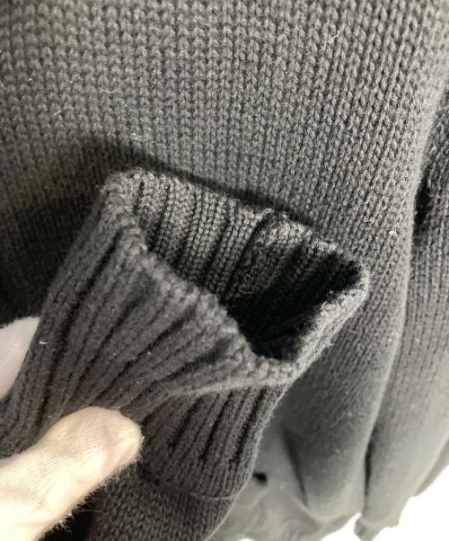 BURBERRY BLACK LABEL（バーバリーブラックレーベル）BURBERRY BLACK LABEL (バーバリーブラックレーベル) ニットパーカー ブラック サイズ:38の古着・服飾アイテム