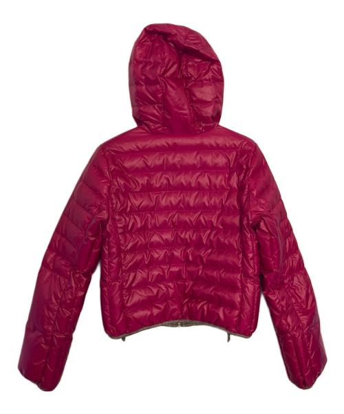 BURBERRY BLUE LABEL（バーバリーロンドンブルーレーベル）BURBERRY BLUE LABEL (バーバリーロンドンブルーレーベル) リバーシブルダウンジャケット ショッキングピンク×グレー サイズ:38の古着・服飾アイテム