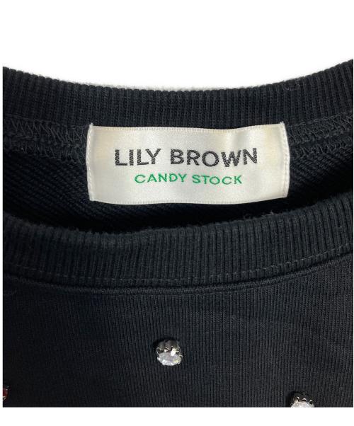 Lily Brown（リリーブラウン）Lily Brown (リリーブラウン) スウェット ブラック サイズ:Fの古着・服飾アイテム