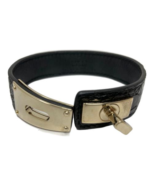 GUCCI（グッチ）GUCCI (グッチ) GUCCI バングル ブラックの古着・服飾アイテム