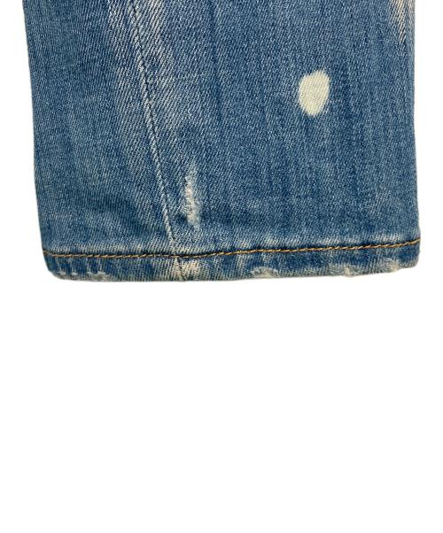 DSQUARED2（ディースクエアード）DSQUARED2 (ディースクエアード) ダメージ加工デニムパンツ ネイビー サイズ:42の古着・服飾アイテム
