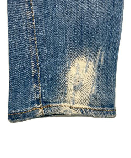 DSQUARED2（ディースクエアード）DSQUARED2 (ディースクエアード) ダメージ加工デニムパンツ ネイビー サイズ:42の古着・服飾アイテム