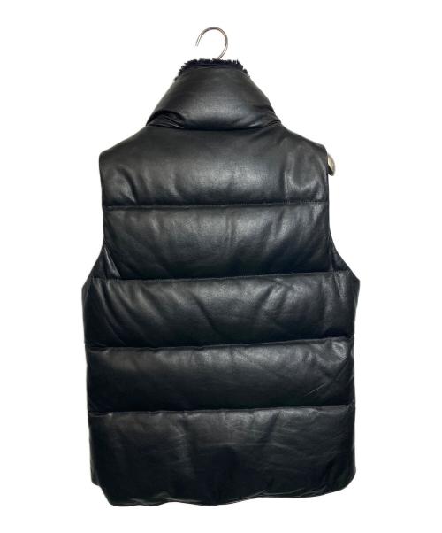 Lui's（ルイス）Lui's (ルイス) レザーダウンベスト ブラック サイズ:Mの古着・服飾アイテム