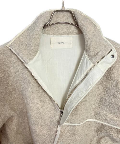 TODAYFUL（トゥデイフル）TODAYFUL (トゥデイフル) ボアフリースプルオーバー ベージュ サイズ:Fの古着・服飾アイテム