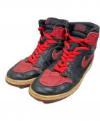 NIKEナイキ）の古着「NIKE AIR JORDAN 1 RETRO HIGH ハイカットスニーカー」｜レッド×ホワイト