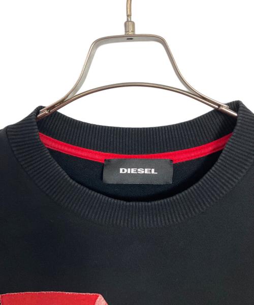 DIESEL（ディーゼル）DIESEL (ディーゼル) スウェット ブラック サイズ:Ｌの古着・服飾アイテム