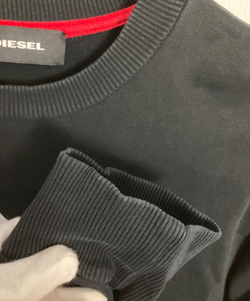 DIESEL（ディーゼル）DIESEL (ディーゼル) スウェット ブラック サイズ:Ｌの古着・服飾アイテム