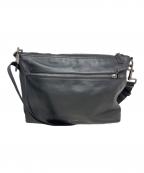 COACHコーチ）の古着「COACH レザーショルダーバッグ」｜ブラック