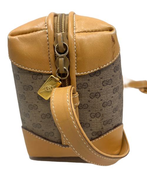 GUCCI（グッチ）GUCCI (グッチ) GUCCI GG ニショルダーバッグ ブラウン×グレーの古着・服飾アイテム
