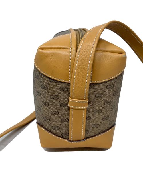 GUCCI（グッチ）GUCCI (グッチ) GUCCI GG ニショルダーバッグ ブラウン×グレーの古着・服飾アイテム