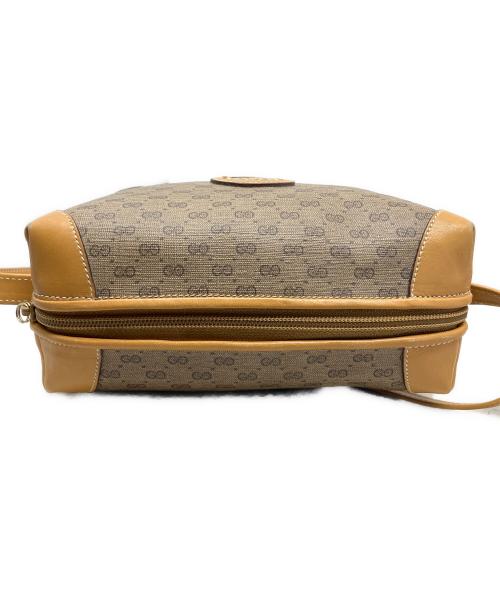 GUCCI（グッチ）GUCCI (グッチ) GUCCI GG ニショルダーバッグ ブラウン×グレーの古着・服飾アイテム