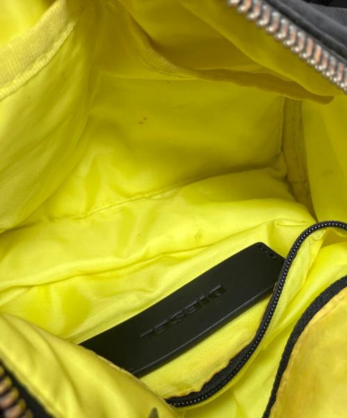 DIESEL（ディーゼル）DIESEL (ディーゼル) DIESEL ショルダーバッグ ブラック×イエローの古着・服飾アイテム