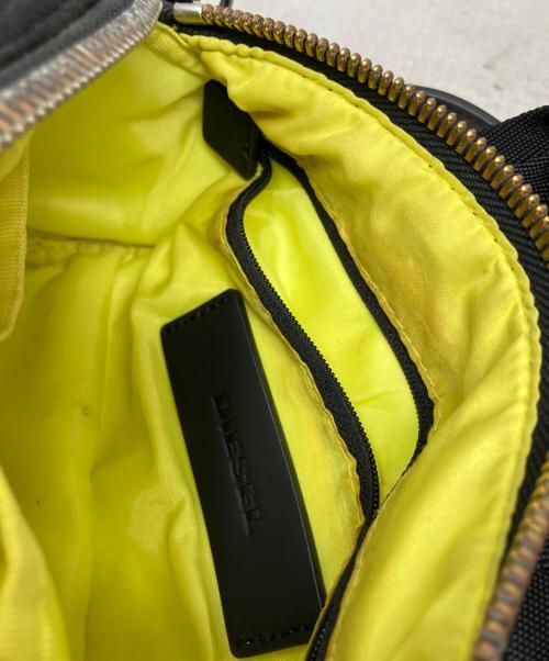 DIESEL（ディーゼル）DIESEL (ディーゼル) DIESEL ショルダーバッグ ブラック×イエローの古着・服飾アイテム