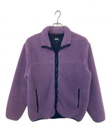 stussy（ステューシー）の古着「stussy ボアジャケット」｜パープル
