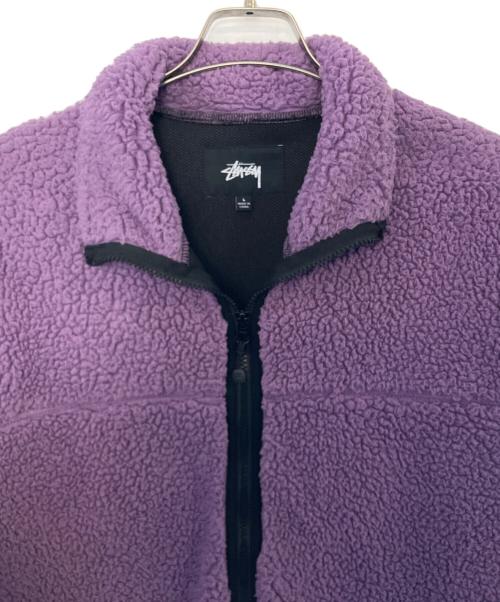 stussy（ステューシー）stussy (ステューシー) stussy ボアジャケット パープル サイズ:Lの古着・服飾アイテム