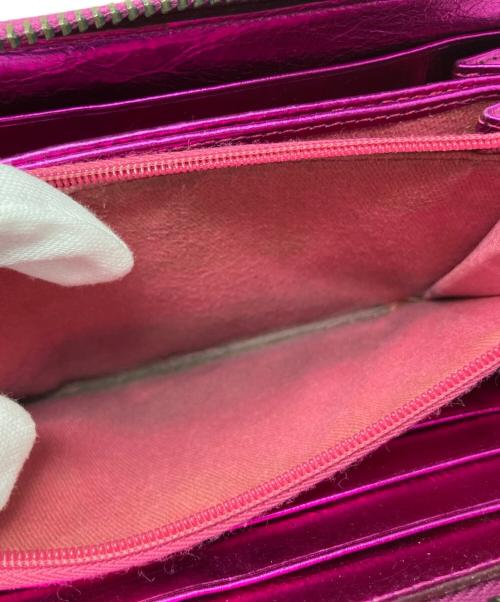 CHANEL（シャネル）CHANEL (シャネル) CHANEL 長財布 メタリックピンクの古着・服飾アイテム