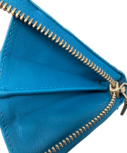 GUCCI（グッチ）GUCCI (グッチ) ラウンドファスナー財布 ブルーの古着・服飾アイテム