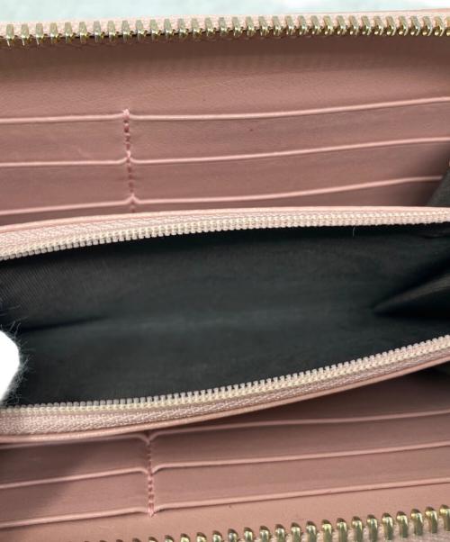 GUCCI（グッチ）GUCCI (グッチ) ラウンドファスナー財布 ピンクの古着・服飾アイテム