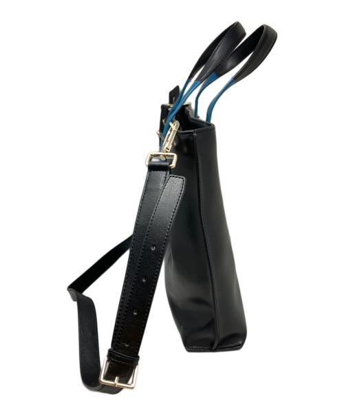 PAUL SMITH（ポールスミス）Paul Smith (ポールスミス) Paul Smith カラードチップレザー トートバッグ ブラックの古着・服飾アイテム