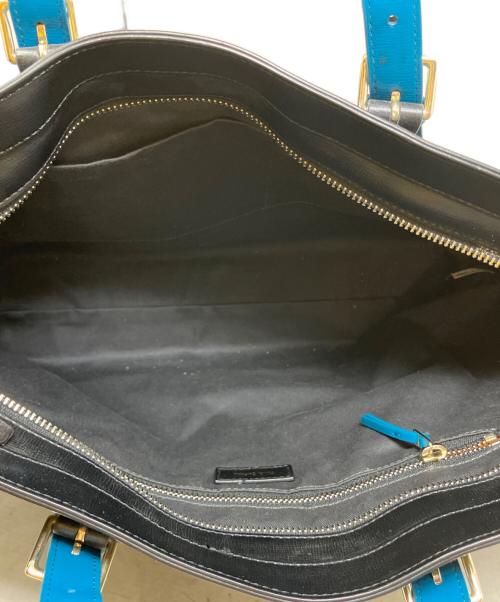 PAUL SMITH（ポールスミス）Paul Smith (ポールスミス) Paul Smith カラードチップレザー トートバッグ ブラックの古着・服飾アイテム