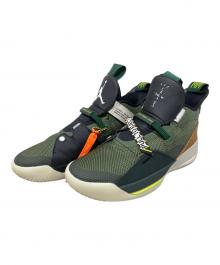 NIKE×Travis Scott（ナイキ×トラヴィススコット）の古着「スニーカー　Air Jordan 33 NRG "Cactus Jack"　(エアジョーダン33 NRG "カクタス ジャック")」｜グリーン
