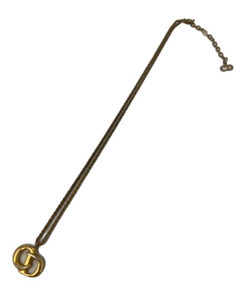 Christian Dior（クリスチャン ディオール）Christian Dior (クリスチャン ディオール) Christian Dior CDトップ ネックレス ゴールドの古着・服飾アイテム